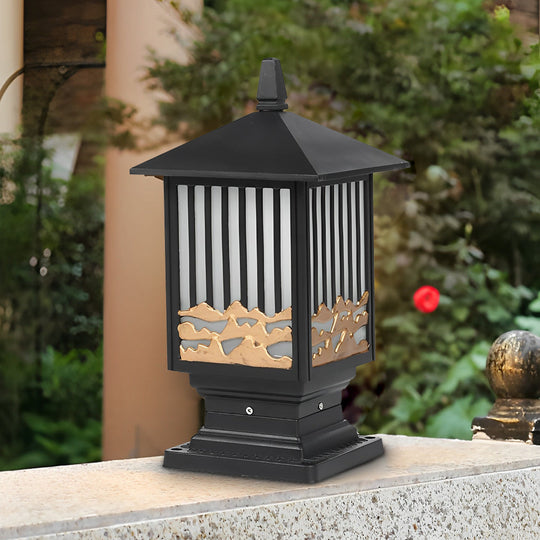 Retro Scenery Waterproof LED Vintage Solar Fence Post Light