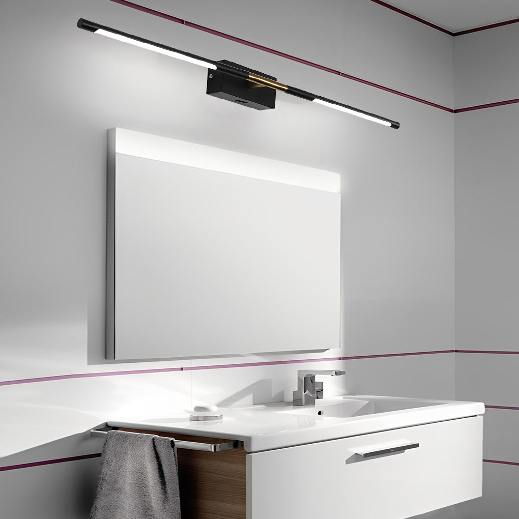 Black & Gold Linear LED Bathroom Vanity Light Bar