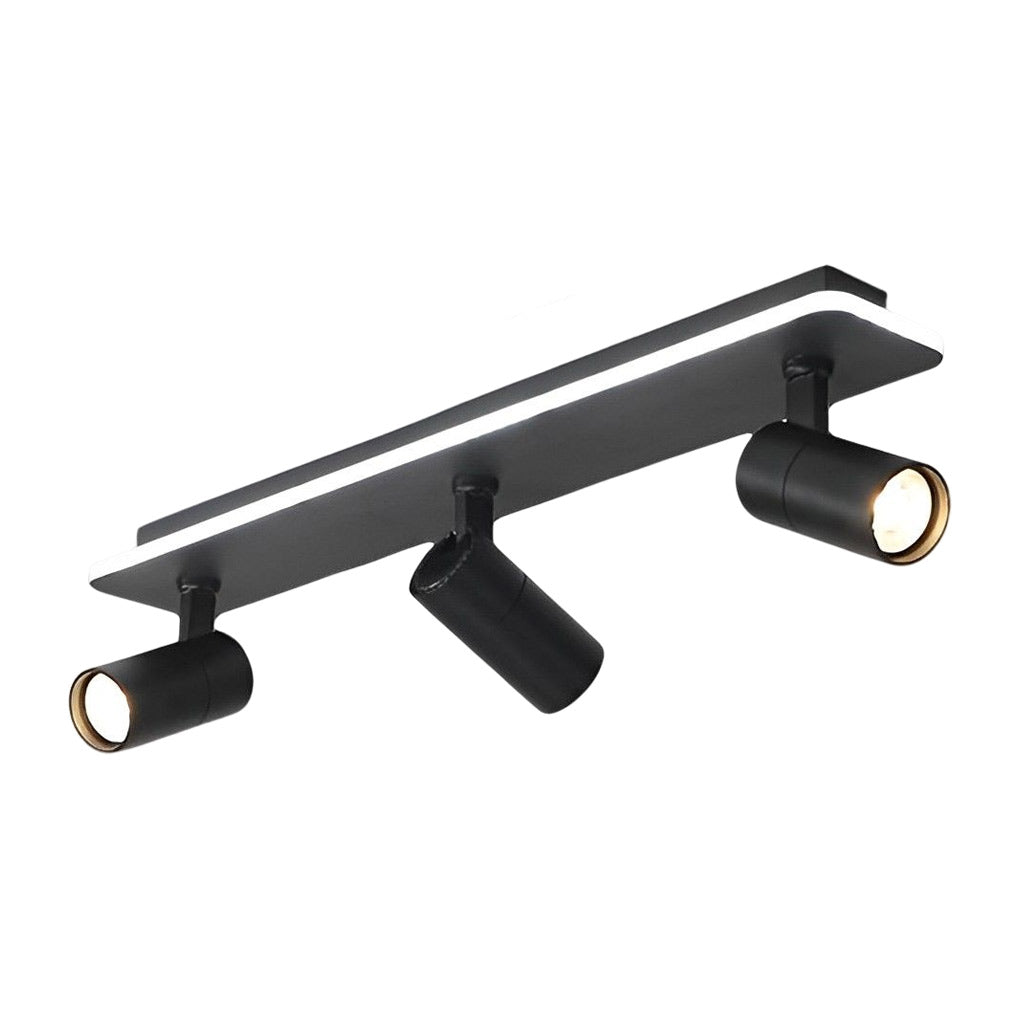 Minimalist Long Rectangular Adjustable LED Flush Mount Spotlight (2/3/4-Light)