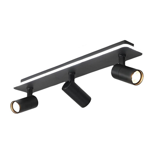 Minimalist Long Rectangular Adjustable LED Flush Mount Spotlight (2/3/4-Light)