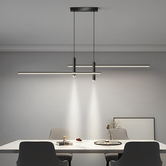 Minimalist Lines Dimmable LED Modern Chandelier