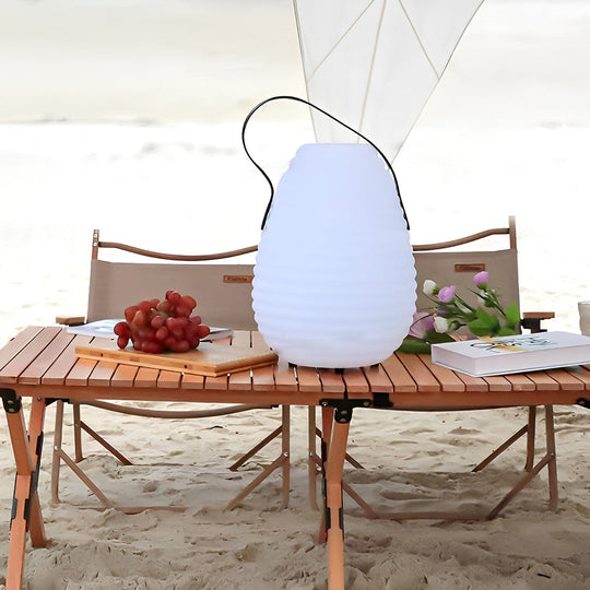 Waterproof Round LED Timing USB Rechargeable Outdoor Lantern