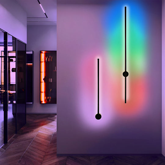 Remote Control RGB LED Linear Wall Sconce