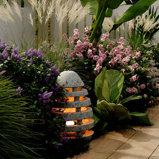 Egg-Shaped Resin LED Outdoor Waterproof Lawn Light