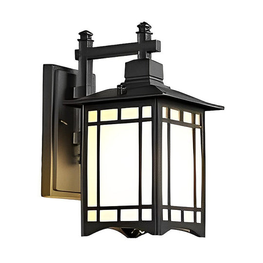 Retro Waterproof LED Vintage Solar Wall Lamp with Remote Control