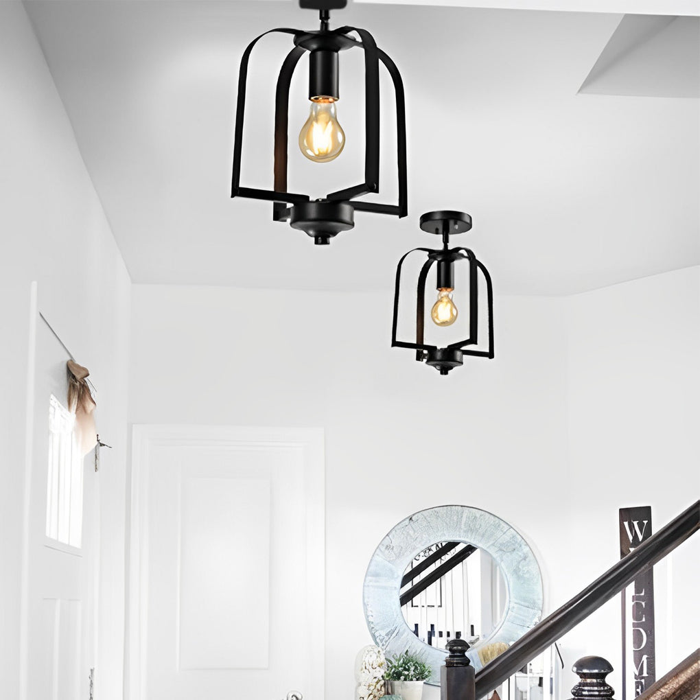 Creative Iron Cage American Country Style Chandelier Ceiling Light