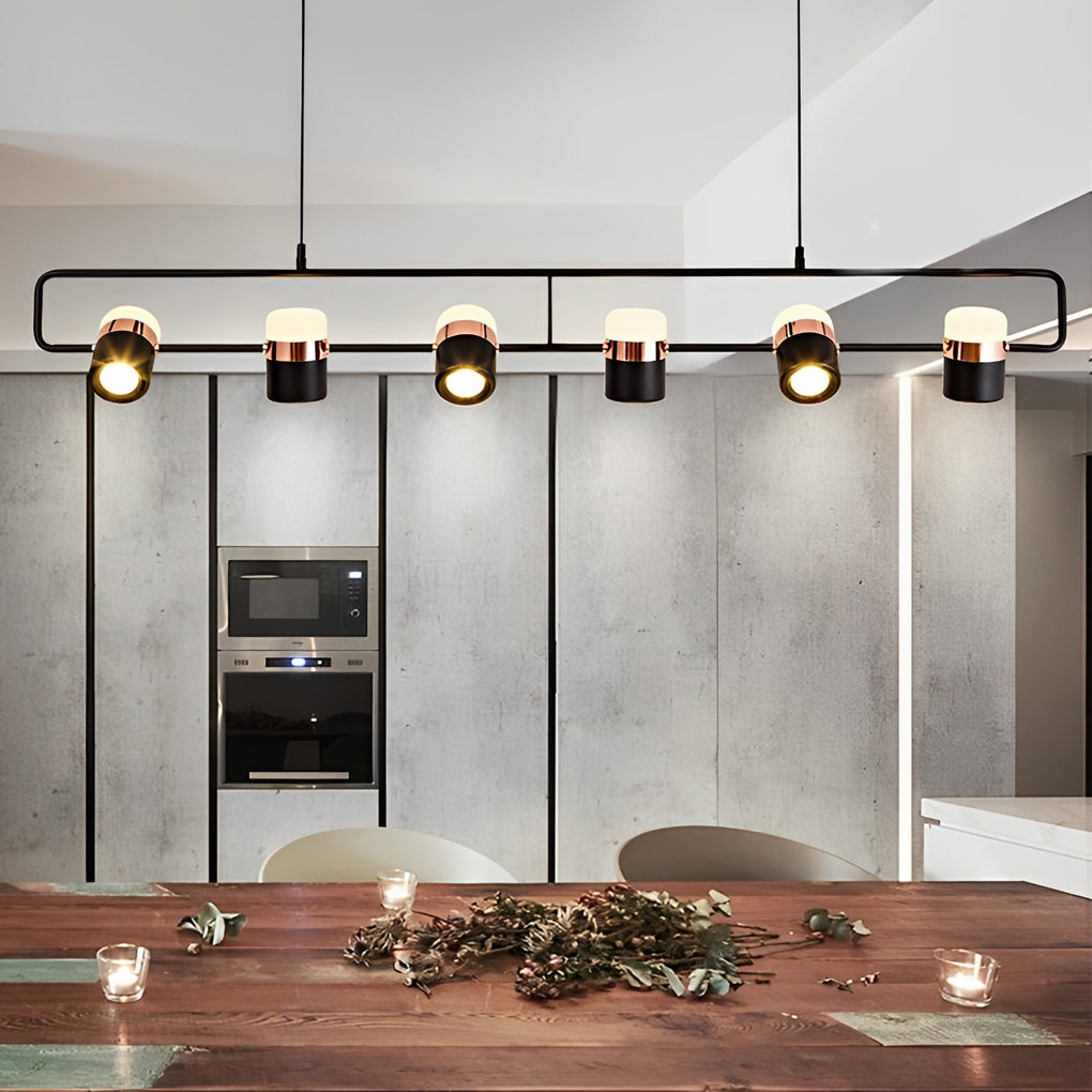 Rotatable Creative Electroplated Metal LED Nordic Chandelier Pendant Light