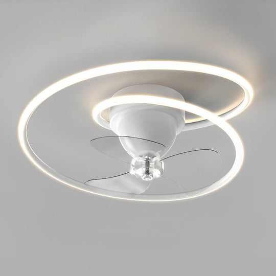 Smart 360° Rotating Ceiling Fan with Stepless Dimming LED and App Control