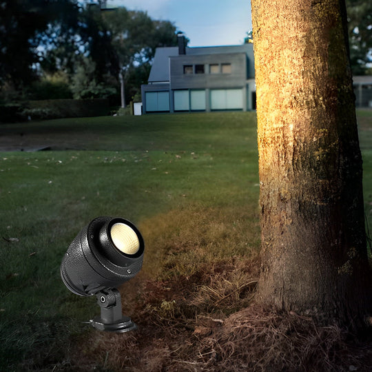 Round Adjustable LED Outdoor Spotlights – Waterproof