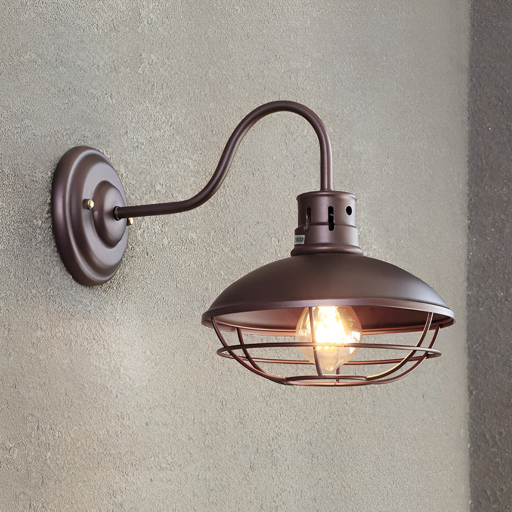 Retro Iron LED Waterproof Industrial Style Outdoor Wall Lights