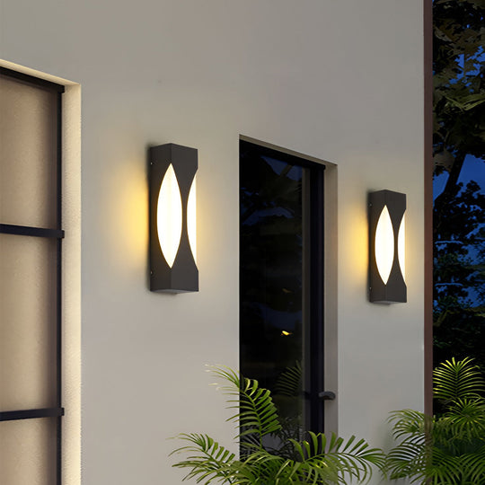 Creative Rectangular LED Outdoor Wall Sconce Waterproof Light