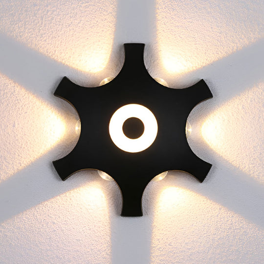 Flower Shaped LED Waterproof Nordic Wall Sconce