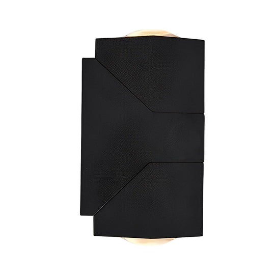 Adjustable Up and Down Light Motion Sensor Waterproof Black Wall Lamp
