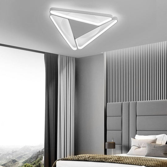 Geometric Design Modern LED Flush Mount Ceiling Light