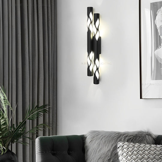 Flames Hollow Up and Down LED Modern Wall Lamp