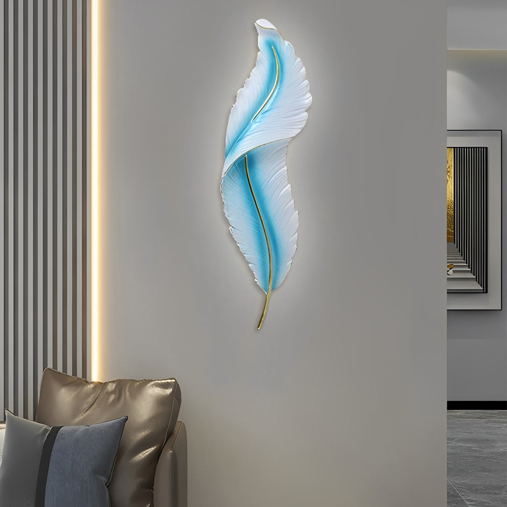 Creative Feather Wall Light LED Luxury Modern Wall Sconce