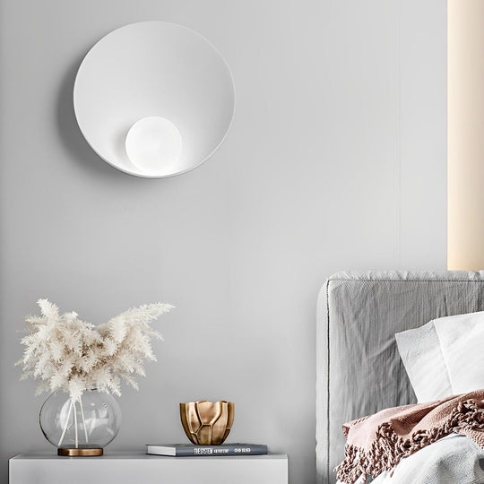 Round Resin Glass Nordic Decorative LED Wall Lamp