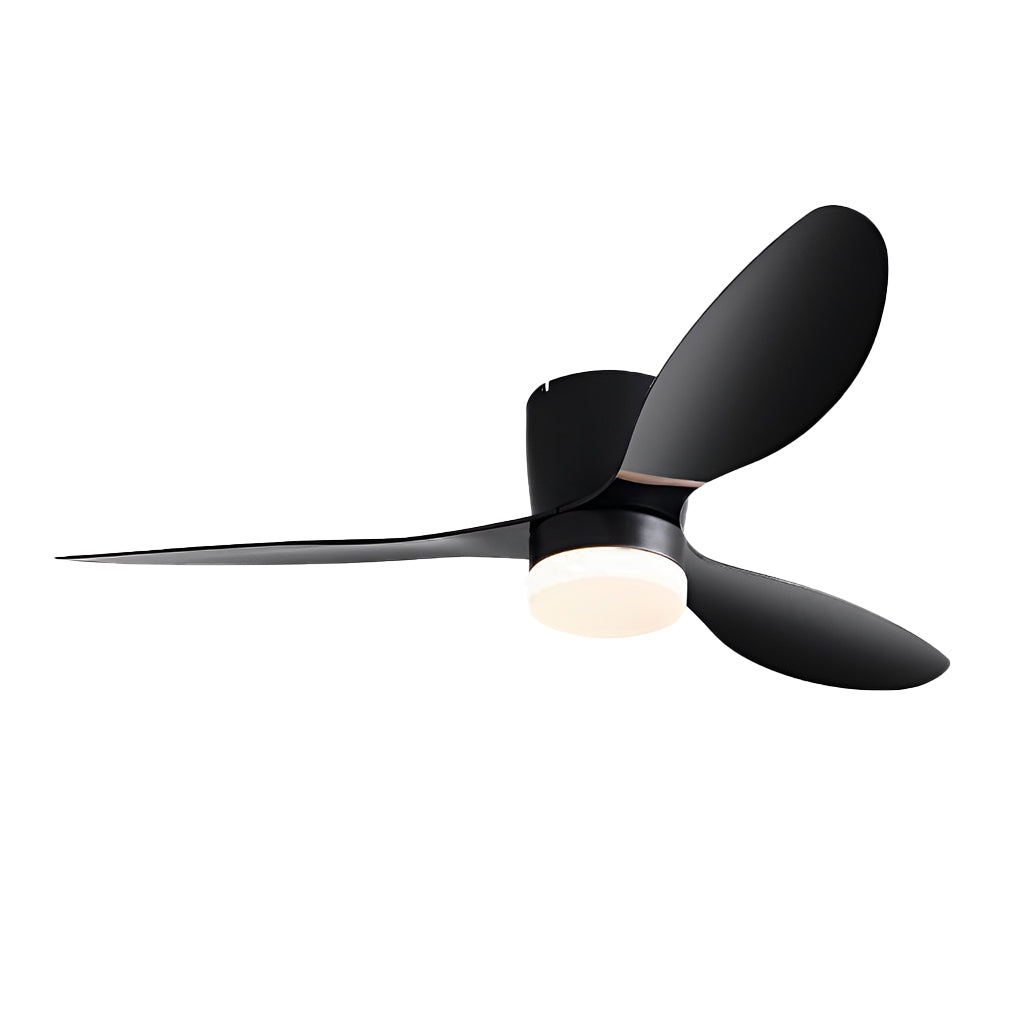 52 Inch Modern 3-Blade Ceiling Fan with 3-Step Dimmable LED and Remote Control