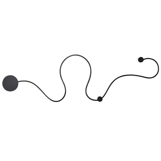 Battery Operated Round LED Hanging Metal Wall Clock