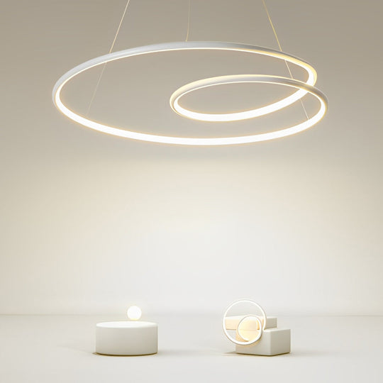 Creative Circles Stepless Dimming LED Nordic Chandelier Pendant Light