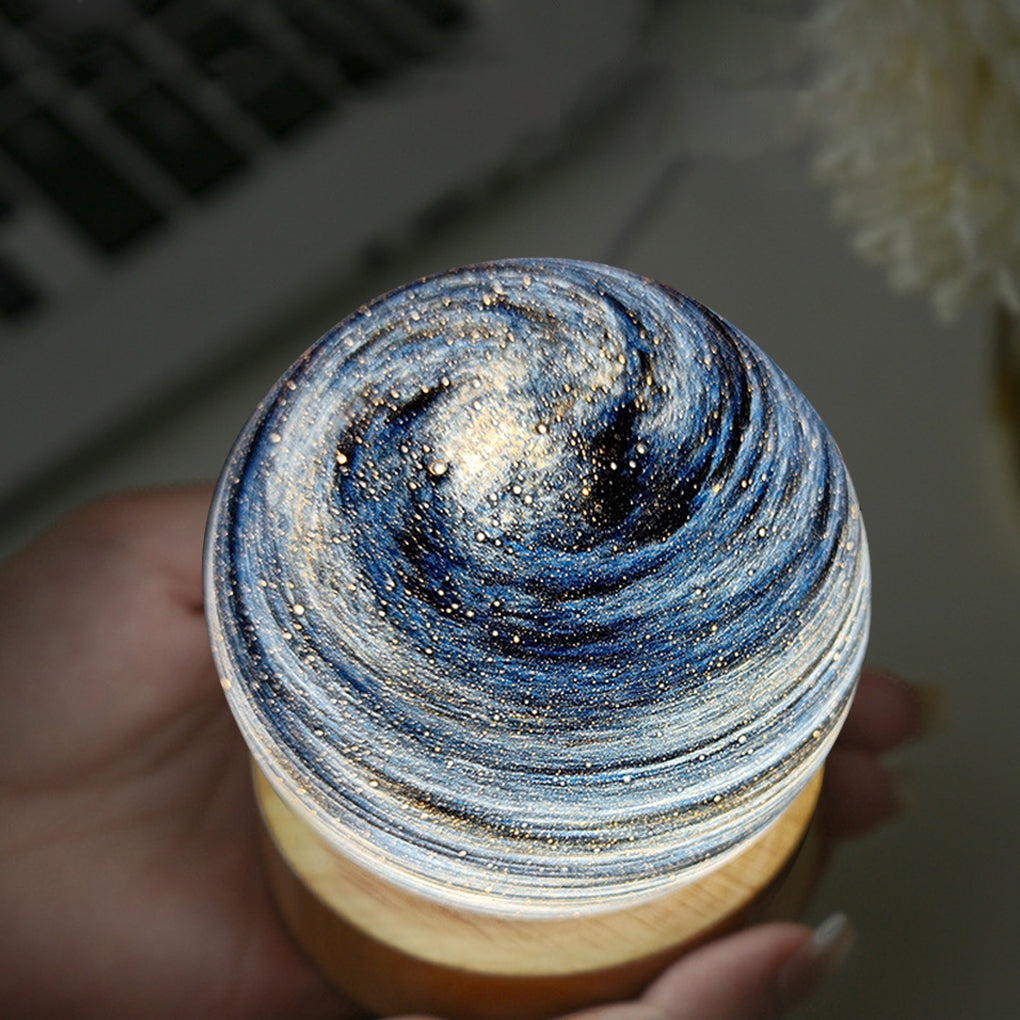 Globe Glass Galaxy Starry Kids and Baby LED Lamp