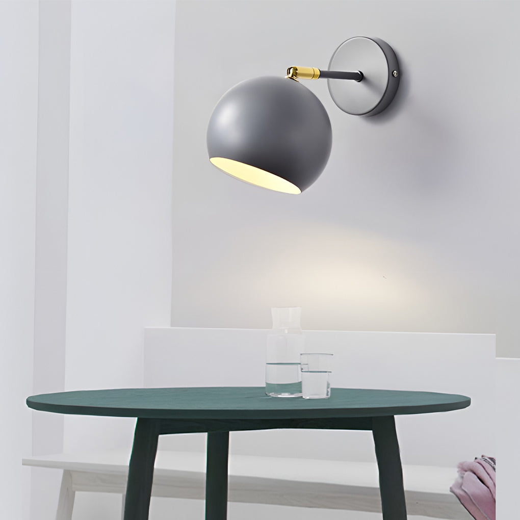 Adjustable Hemispherical Nordic LED Wall Lamp