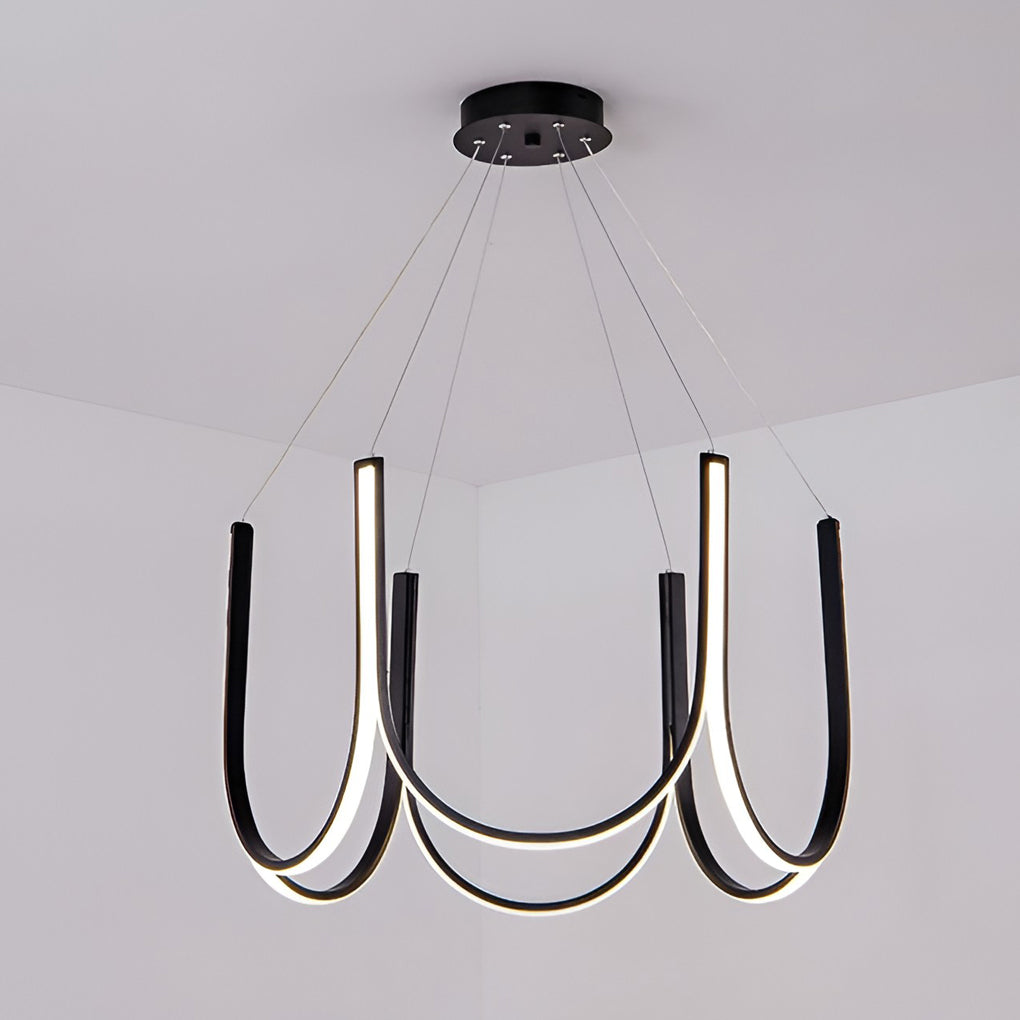 Minimalist 3-Step Dimming LED Nordic Chandelier Hanging Ceiling Lamp