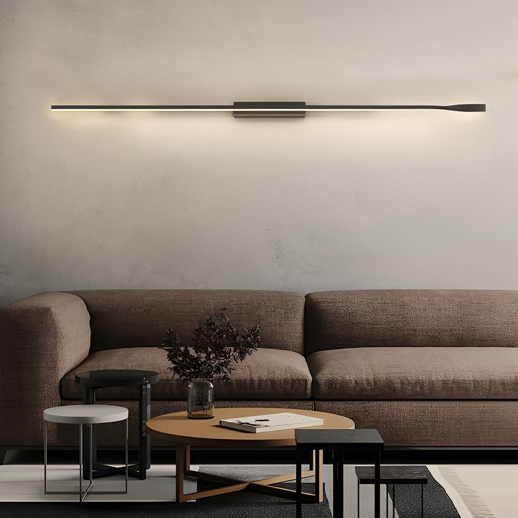 Creative Linear LED Black Modern Minimalist Wall Lamp