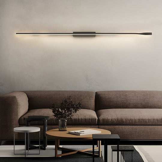 Creative Linear LED Black Modern Minimalist Wall Lamp
