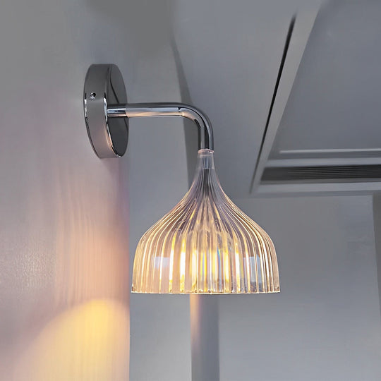 Creative Pleated Lampshade Iron Modern Wall Lamp