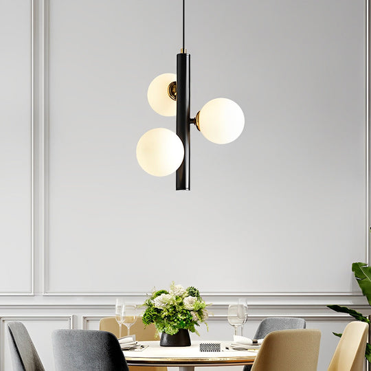 3 Glass Balls LED Creative Personality Nordic Dining Room Chandelier