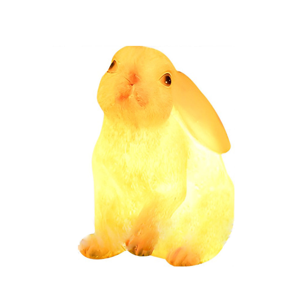 Resin and Fiberglass Rabbit Garden Lights Modern Waterproof Outdoor Lighting