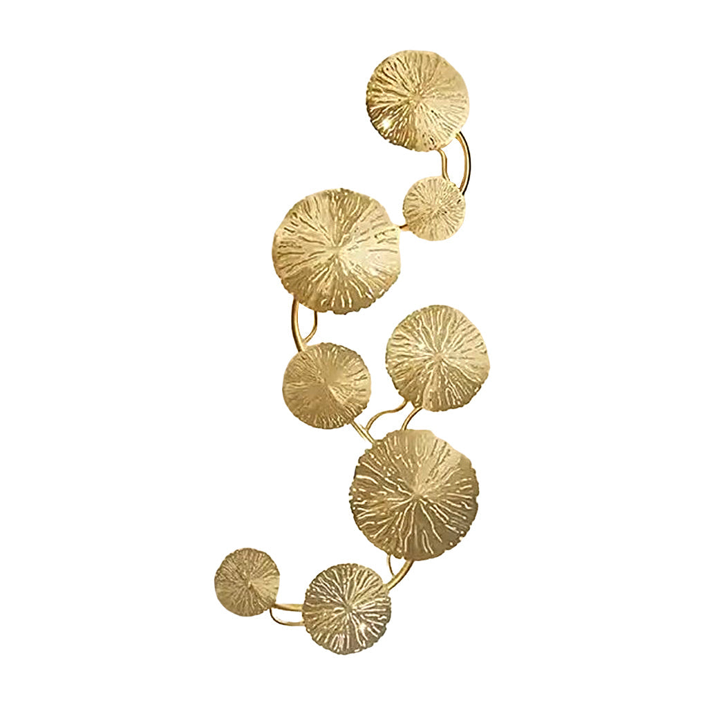 Stainless Steel Lotus Leaves Hollow Modern Wall Lamp