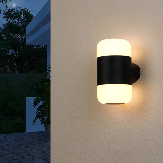 Round LED Outdoor Waterproof Up and Down Wall Lamp