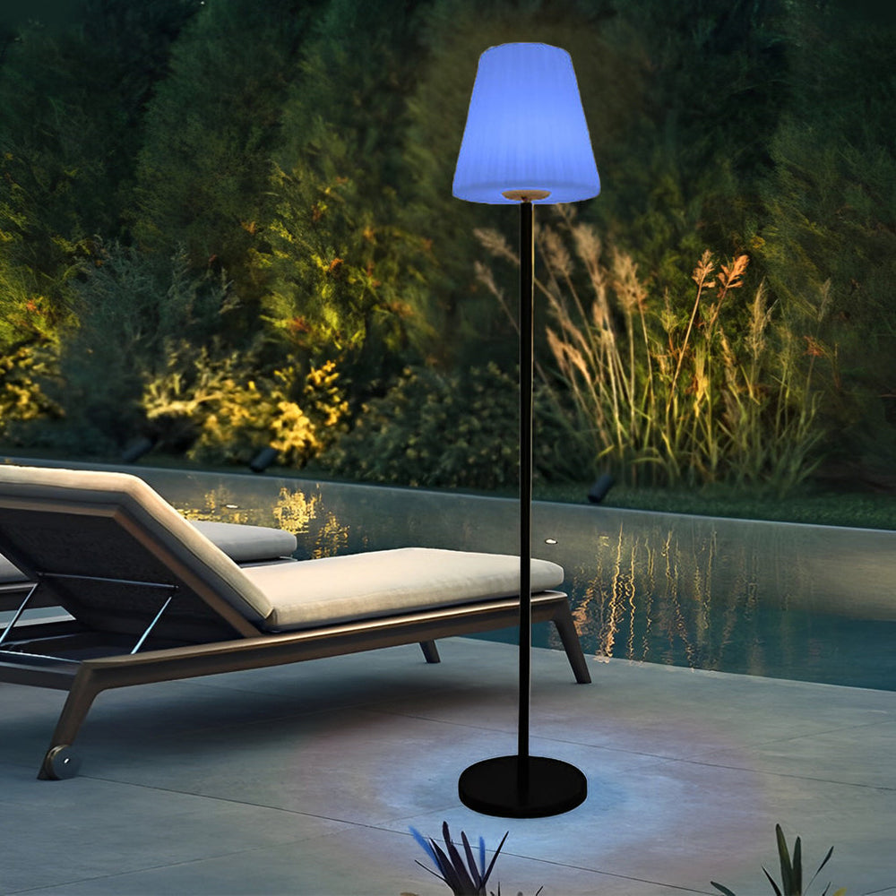 60 Inch Modern App Control Outdoor LED Solar Floor Lamp