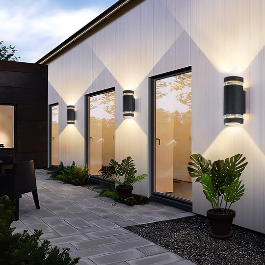 Waterproof LED Up and Down Lights Outdoor Wall Sconce Lighting