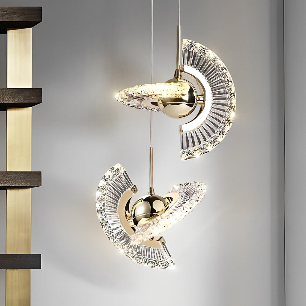 Creative Circle Anodized Acrylic LED Modern Pendant Light