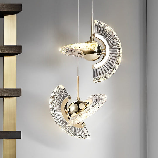 Creative Circle Anodized Acrylic LED Modern Pendant Light