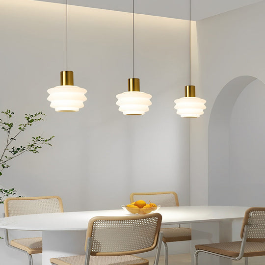 Creative Three Step Dimming Minimalist Modern Small Pendant Light
