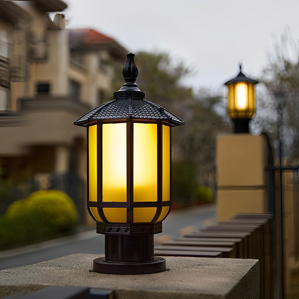 Waterproof IP55 LED Retro Outdoor Fence Post Light