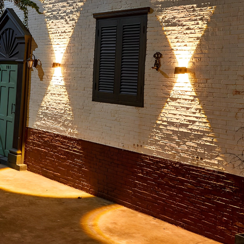 Rectangular Up and Down LED Waterproof Solar Wall Washer Light