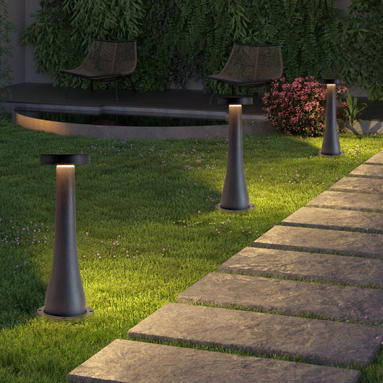 Waterproof Black Mushroom Outdoor Pathway Light