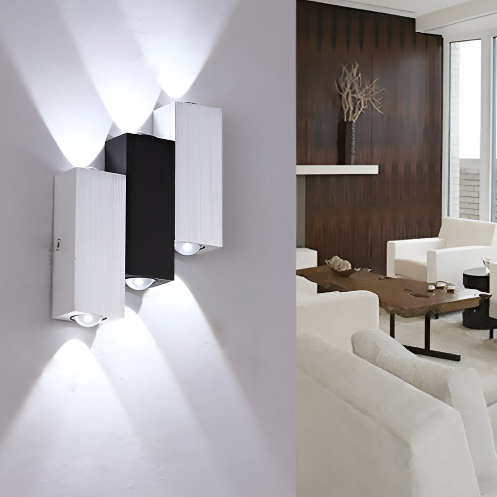 Rectangular LED Up and Down Lights Modern Wall Washer Light