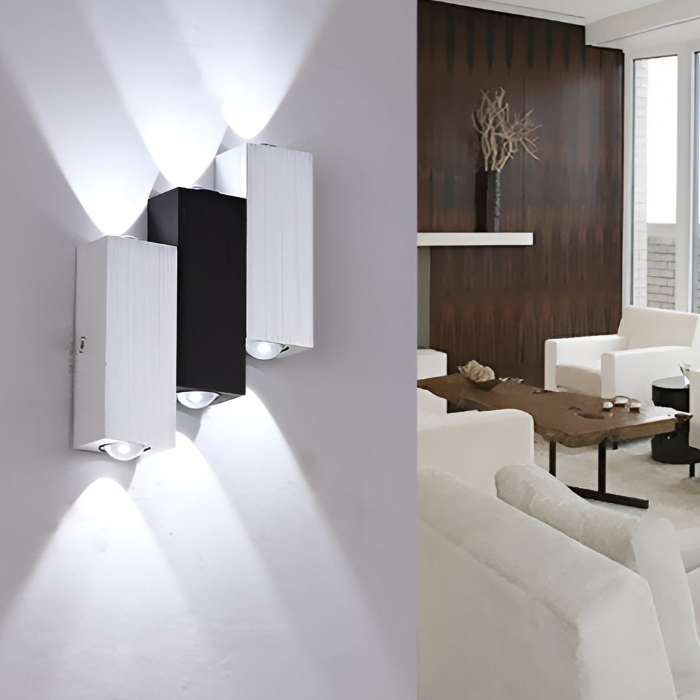Rectangular LED Up and Down Lights Modern Wall Washer Light