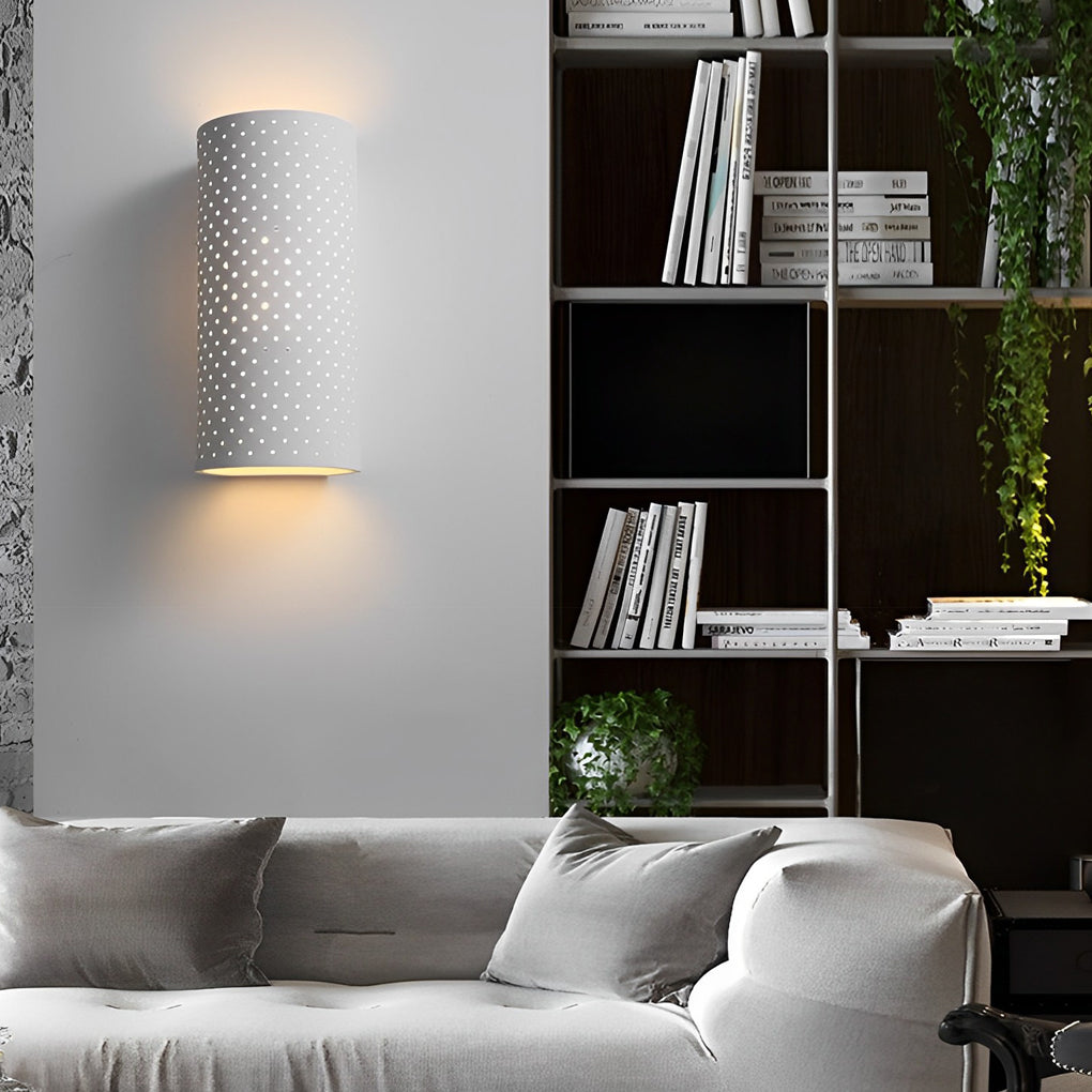 Minimalist Cylindrical Gypsum Waterproof LED Wall Lamp