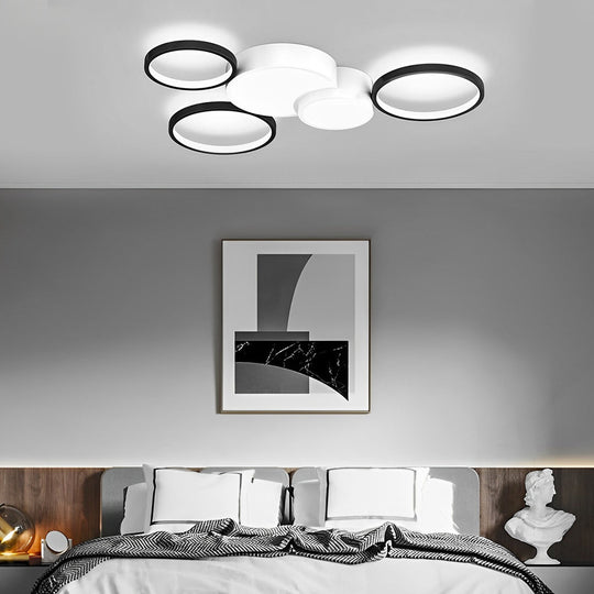 Multiple Circles LED Nordic Ceiling Light Flush Mount Fixture