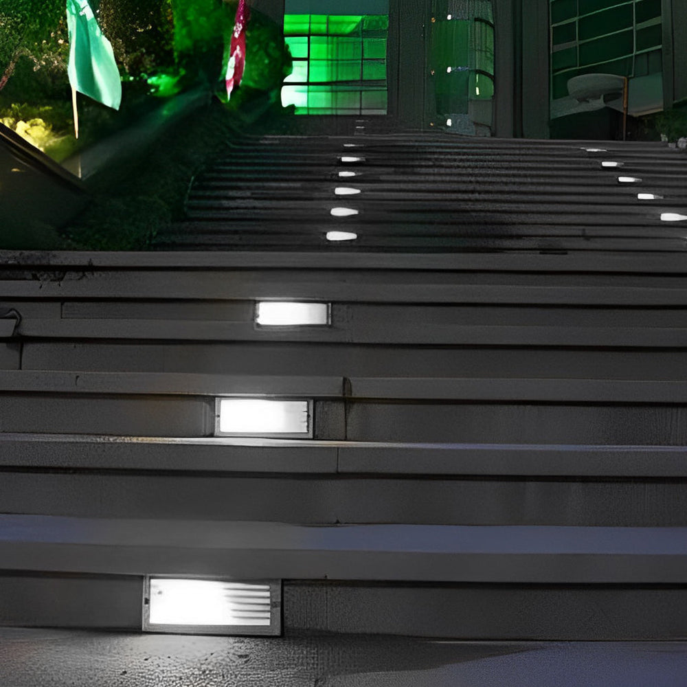 Rectangular & Grilles 3W LED IP65 Stair Wall Recessed Lights