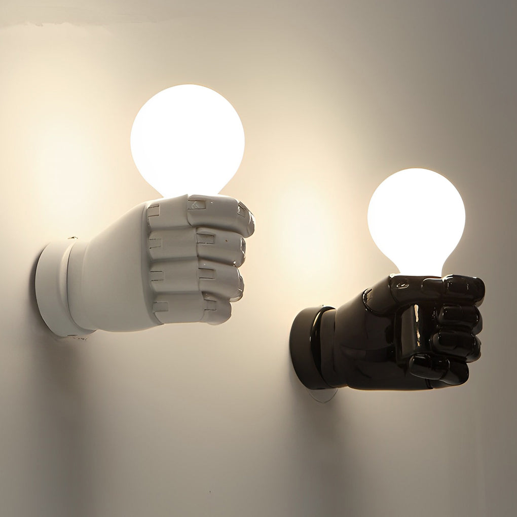 Resin Fist Retro Industrial LED Wall Lamp