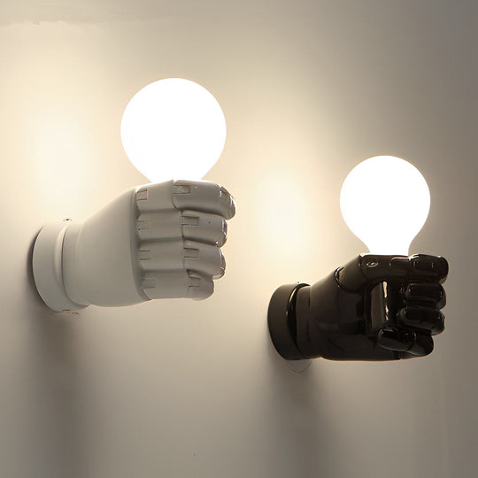 Resin Fist Retro Industrial LED Wall Lamp