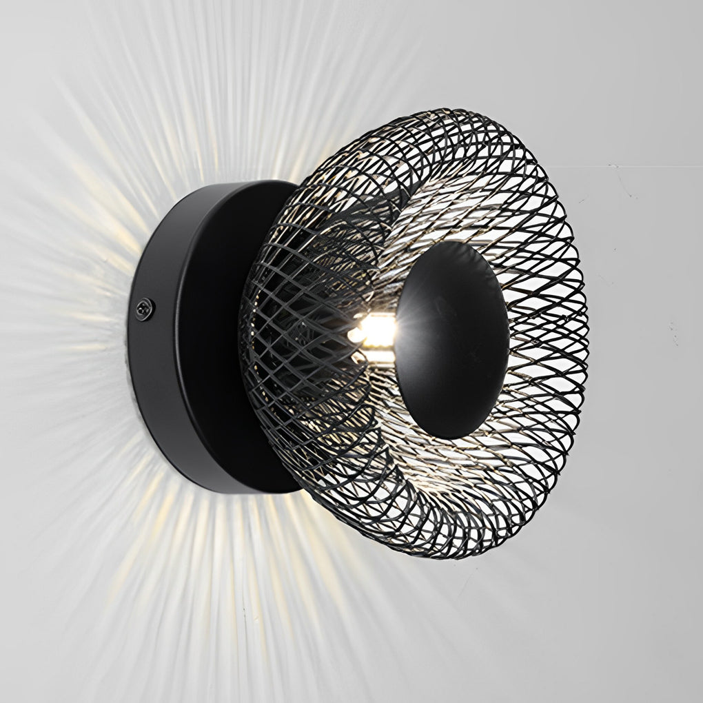 Circular Nest Grid Artistic Modern LED Wall Lamp